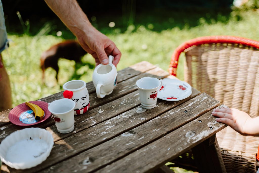 Andréa, Florent, Chloé, Margot et Ginette