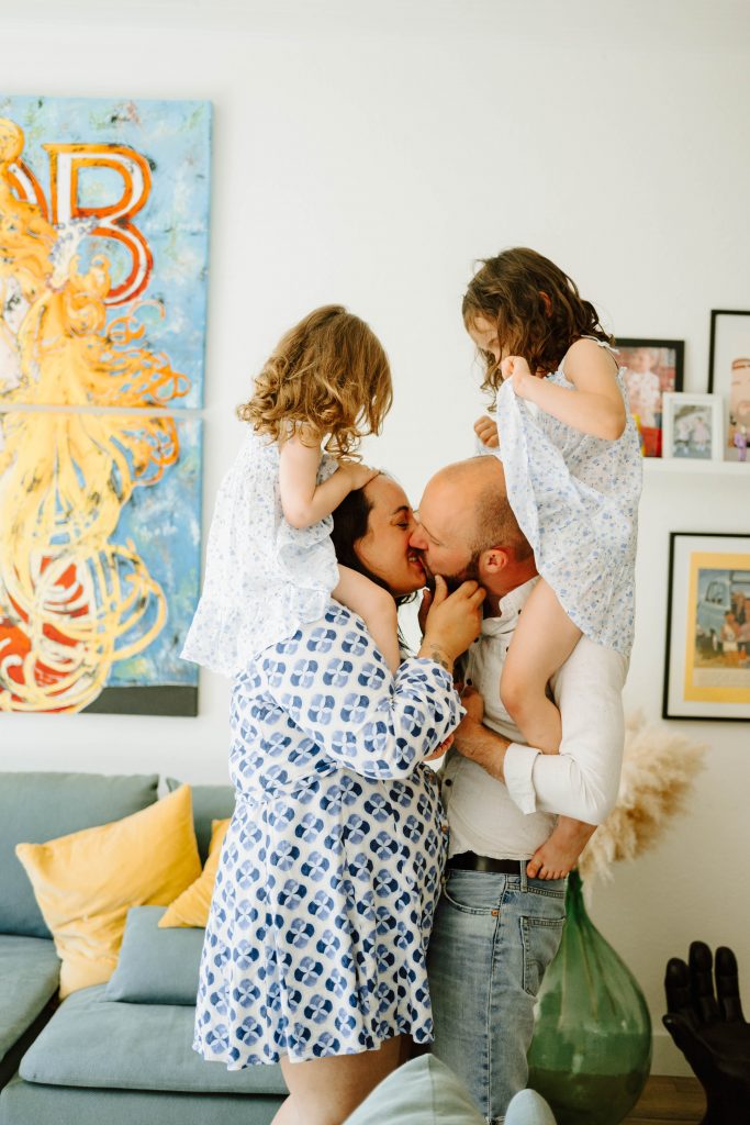 Andréa, Florent, Chloé, Margot et Ginette