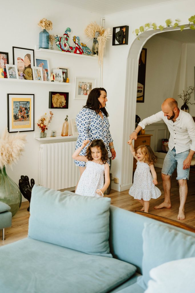 Andréa, Florent, Chloé, Margot et Ginette