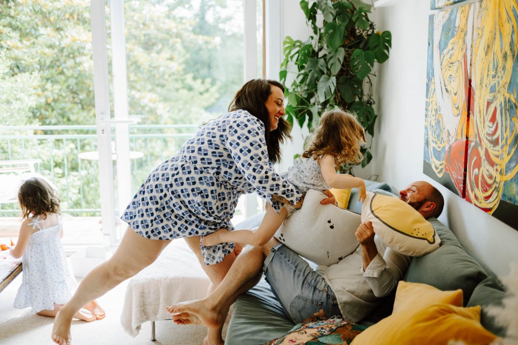 Andréa, Florent, Chloé, Margot et Ginette