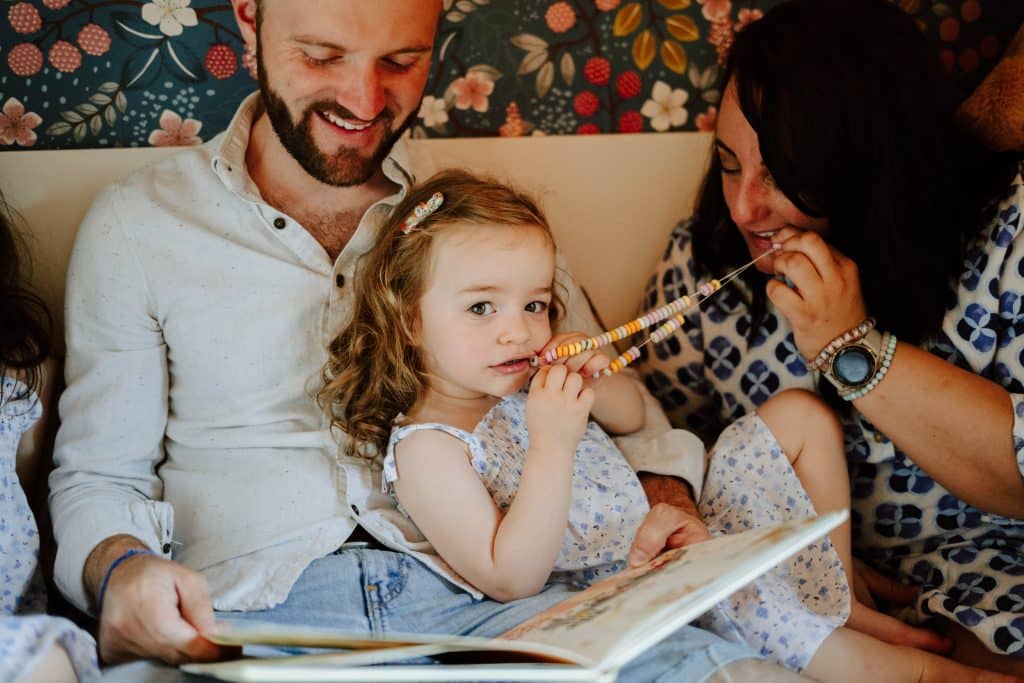 Andréa, Florent, Chloé, Margot et Ginette