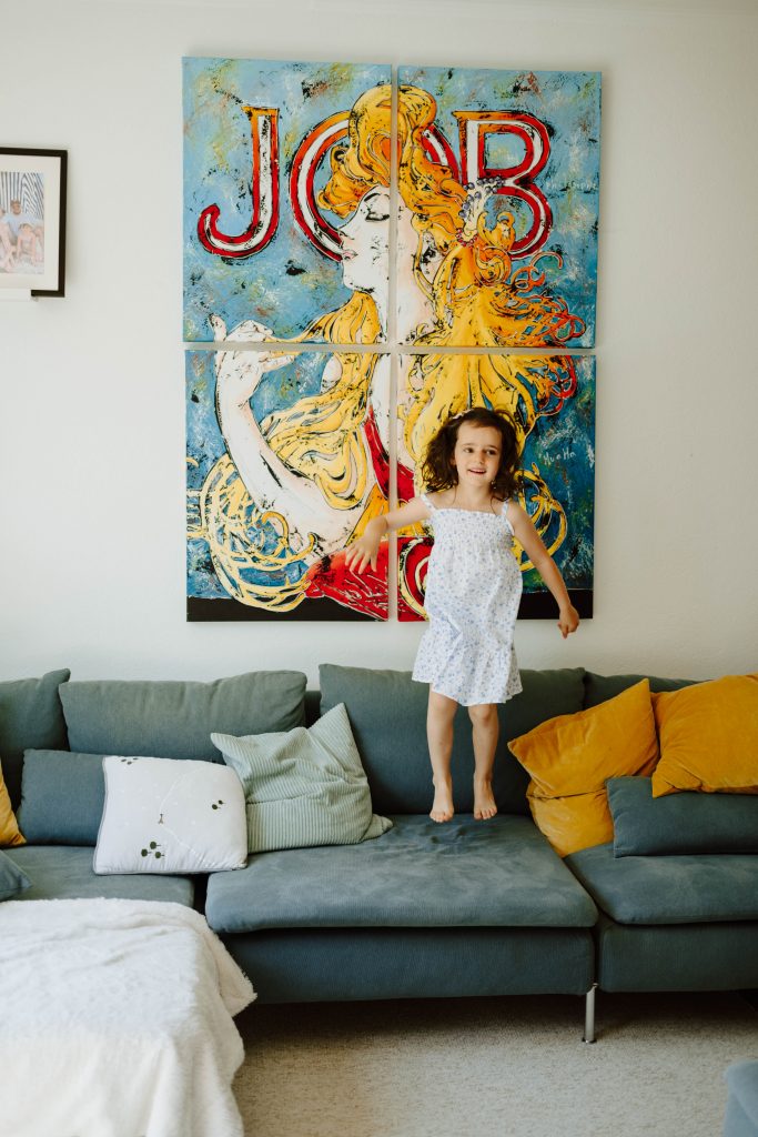 Andréa, Florent, Chloé, Margot et Ginette